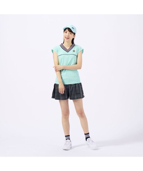 FILA（ZETT Ladies）(フィラ（ゼット　レディース）)/【テニス】キュロットパンツ 小紋水玉柄 スポーツウェア レディース/img10