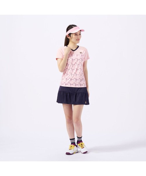 FILA（ZETT Ladies）(フィラ（ゼット　レディース）)/【テニス】ヨーク切替 スコート 無地 スポーツウェア レディース/img08