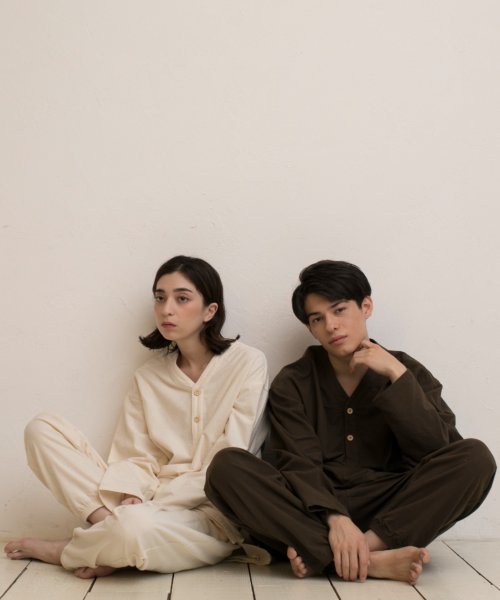 S'more(スモア)/【S'more】V NECK SLEEPING SHIRTS/img02