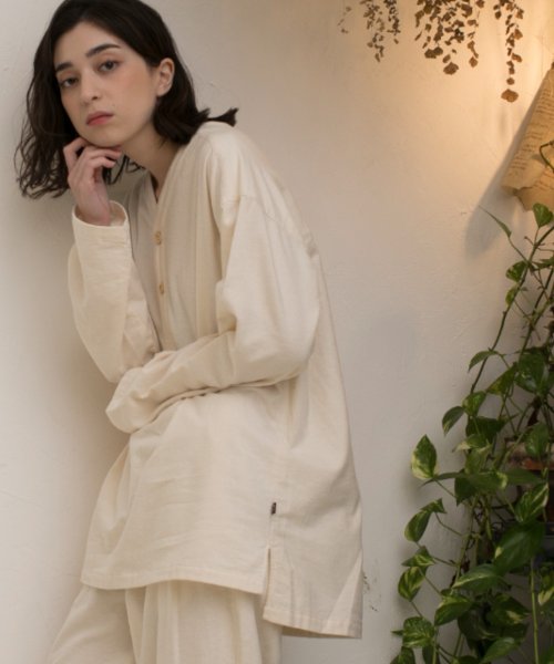 S'more(スモア)/【S'more】V NECK SLEEPING SHIRTS/img06