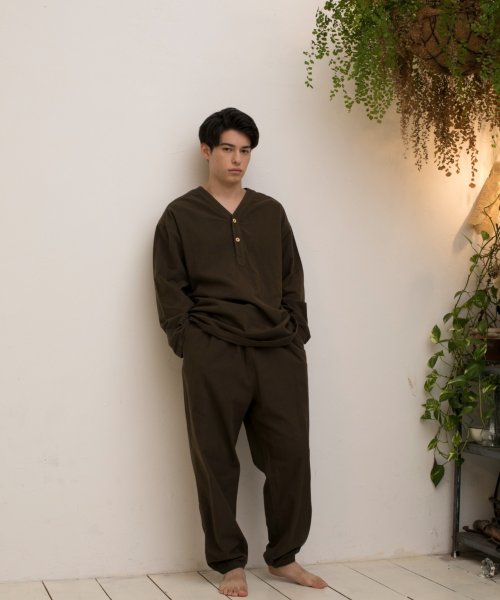 S'more(スモア)/【S'more】V NECK SLEEPING SHIRTS/img20