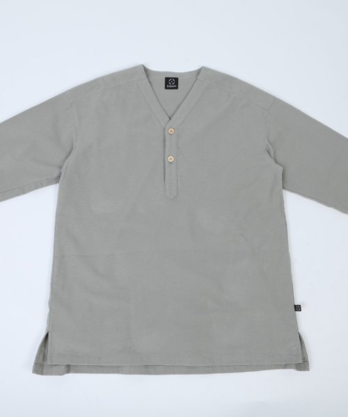 S'more(スモア)/【S'more】V NECK SLEEPING SHIRTS/img32