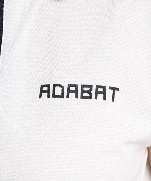 adabat(アダバット)/【日本製】ショルダーラインデザイン ハーフジップポロシャツ/img15