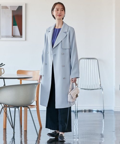 トロトレンチ ロング丈コート 
