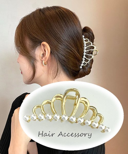 shoppinggo(ショッピングゴー)/花 バンスクリップ ヘアクリップ バレッタ まとめ髪 髪飾り 髪留め ヘアアレンジ アクセント/img01