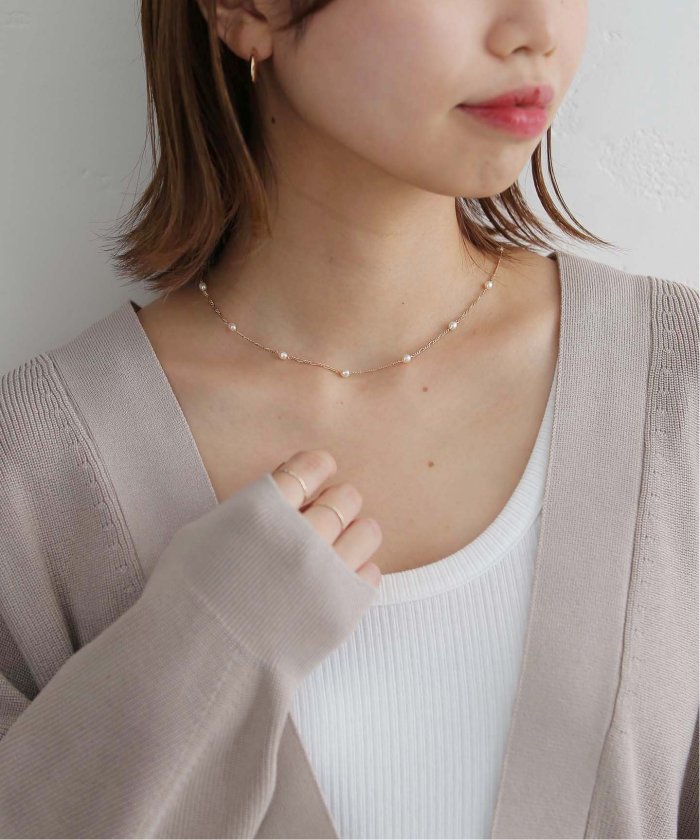 【PEARL INTERNATIONAL/パールインターナショナル】chain pearl necklace