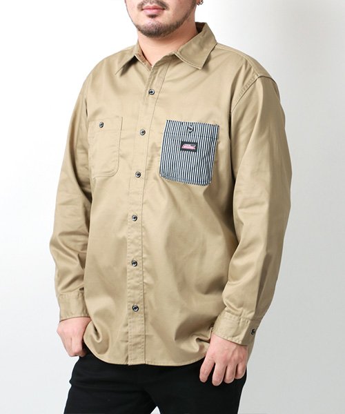 MARUKAWA(大きいサイズのマルカワ)/☆【GENUINE Dickies】ディッキーズ 大きいサイズ 2L 3L 4L 5L 長袖 ツイル・デニムワークシャツ カジュアル メンズ /img18