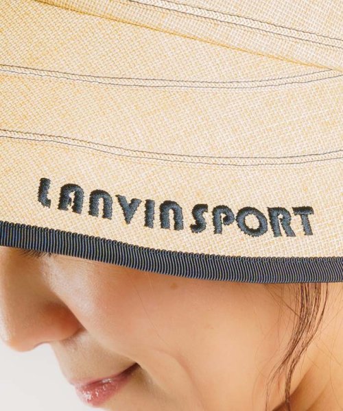 LANVIN SPORT(ランバン スポール)/【25周年】天然風ロゴデザインバイザー【アウトレット】/img02