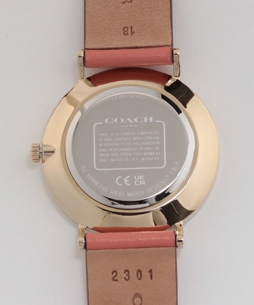 COACH(コーチ)/【COACH】コーチ 腕時計 レディース COACH 14503922 PERRY ペリー 36ＭＭ　クォーツ　ライトコーラル　ライトコーラル（オレンジ）革ベル/img04