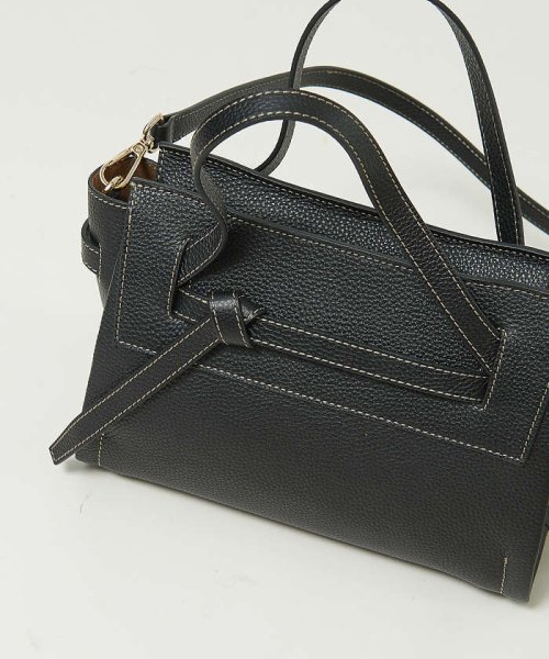 Knoty/レザーベルテッドトートBAG(mini) 0背胴