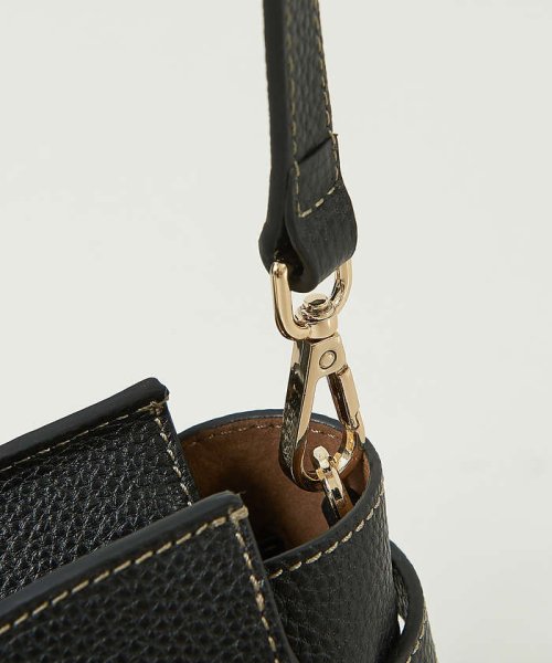 Knoty/レザーベルテッドトートBAG(mini) 0背胴