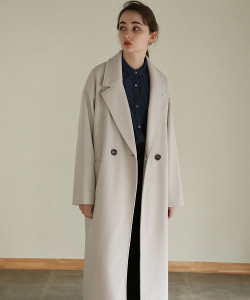 aity アイティ サイドスリットロングチェスターコート チェスターコート フロントボタン サイドスリット ロングコート ビッグシルエット オーバーサイズ ゆっ 5cm アイティ