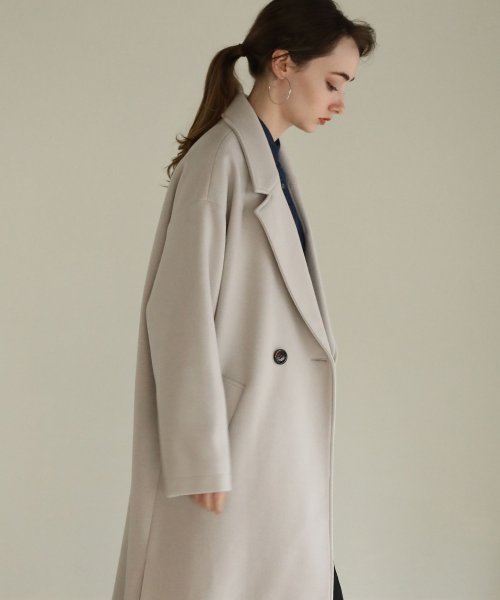 aity アイティ サイドスリットロングチェスターコート チェスターコート フロントボタン サイドスリット ロングコート ビッグシルエット オーバーサイズ ゆっ 5cm アイティ