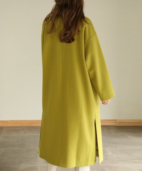 aity アイティ サイドスリットロングチェスターコート チェスターコート フロントボタン サイドスリット ロングコート ビッグシルエット オーバーサイズ ゆっ 5cm アイティ