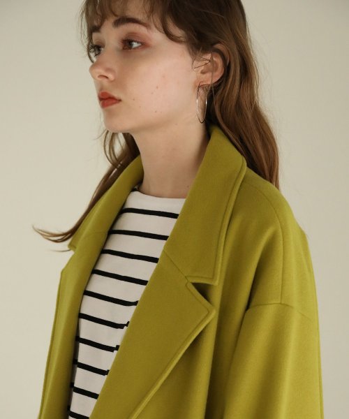 aity アイティ サイドスリットロングチェスターコート チェスターコート フロントボタン サイドスリット ロングコート ビッグシルエット オーバーサイズ ゆっ 5cm アイティ