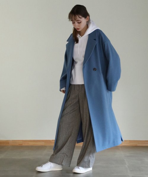 aity アイティ サイドスリットロングチェスターコート チェスターコート フロントボタン サイドスリット ロングコート ビッグシルエット オーバーサイズ ゆっ 5cm アイティ