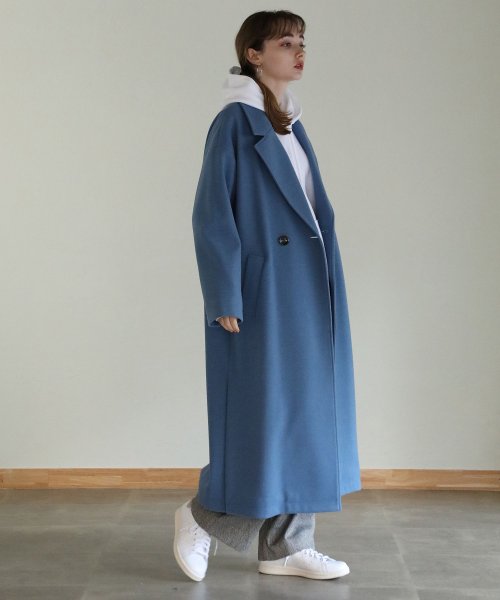 aity アイティ サイドスリットロングチェスターコート チェスターコート フロントボタン サイドスリット ロングコート ビッグシルエット オーバーサイズ ゆっ 5cm アイティ