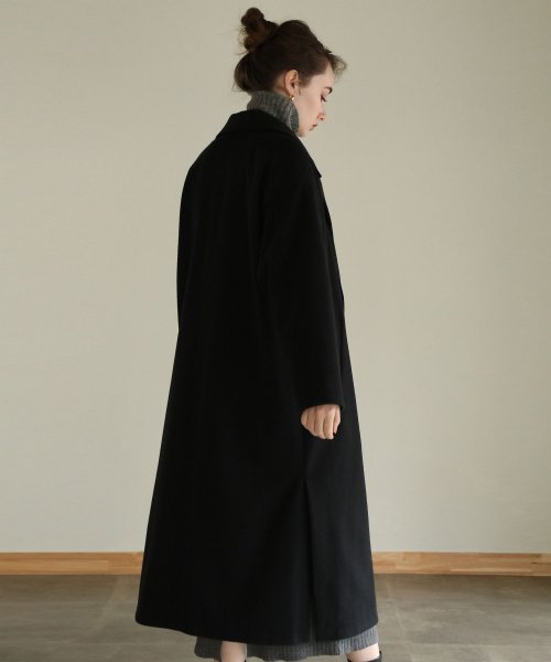 aity アイティ サイドスリットロングチェスターコート チェスターコート フロントボタン サイドスリット ロングコート ビッグシルエット オーバーサイズ ゆっ 5cm アイティ