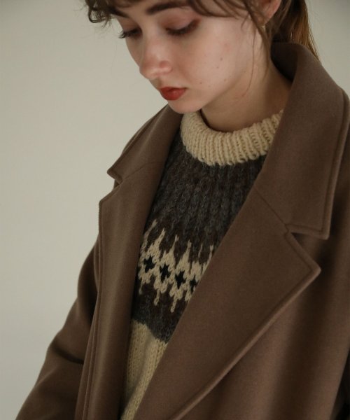 aity アイティ サイドスリットロングチェスターコート チェスターコート フロントボタン サイドスリット ロングコート ビッグシルエット オーバーサイズ ゆっ 5cm アイティ