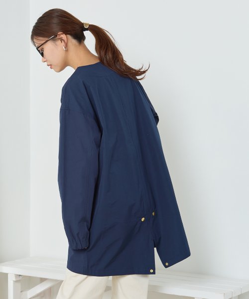 【OMNES】撥水加工フィッシュテール ノーカラーコート 人気・おすすめ｜使いやすい・旅行におすすめ 品質保証 全国発送 日本国内発送・最短翌日お届け