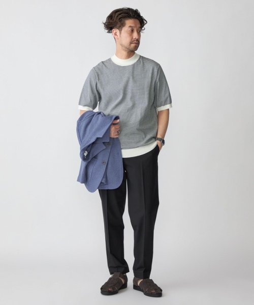 SHIPS MEN(シップス　メン)/SHIPS: CORDURA(R) TEXBRID(R) モックネック ニット Tシャツ/img15