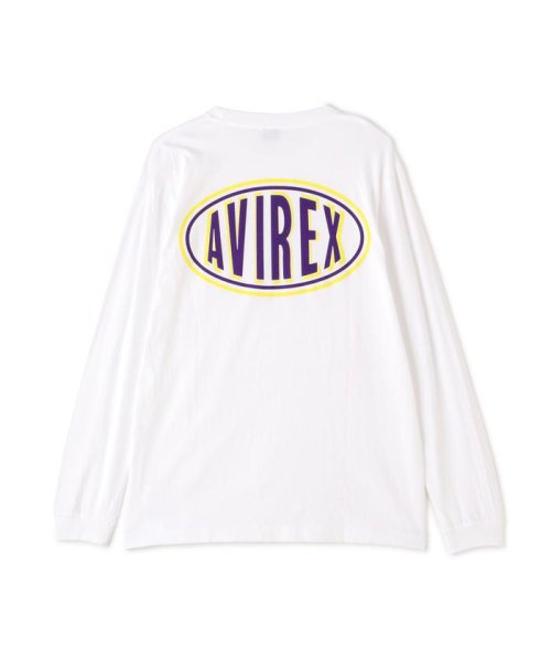 AVIREX(AVIREX)/《WEB&DEPOT限定》LONG SLEEVE T－SHIRT OVAL LOGO/ ロングスリーブ Tシャツ オーバル ロゴ /img22