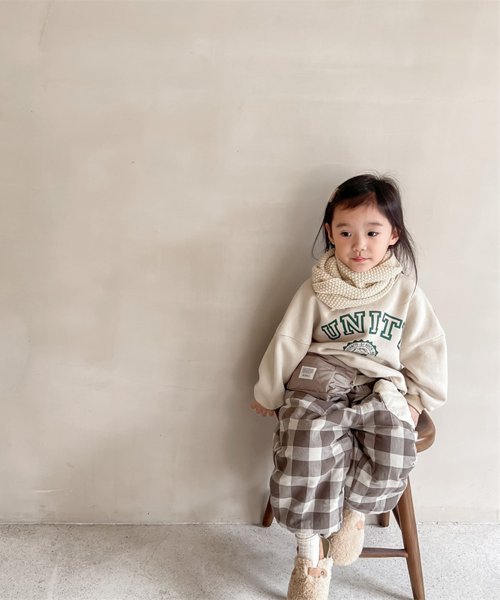 aimoha(aimoha（アイモハ）)/【aimoha－KIDS－】韓国子供服　アメカジフロントプリント裏フリースビッグスウェット/img06