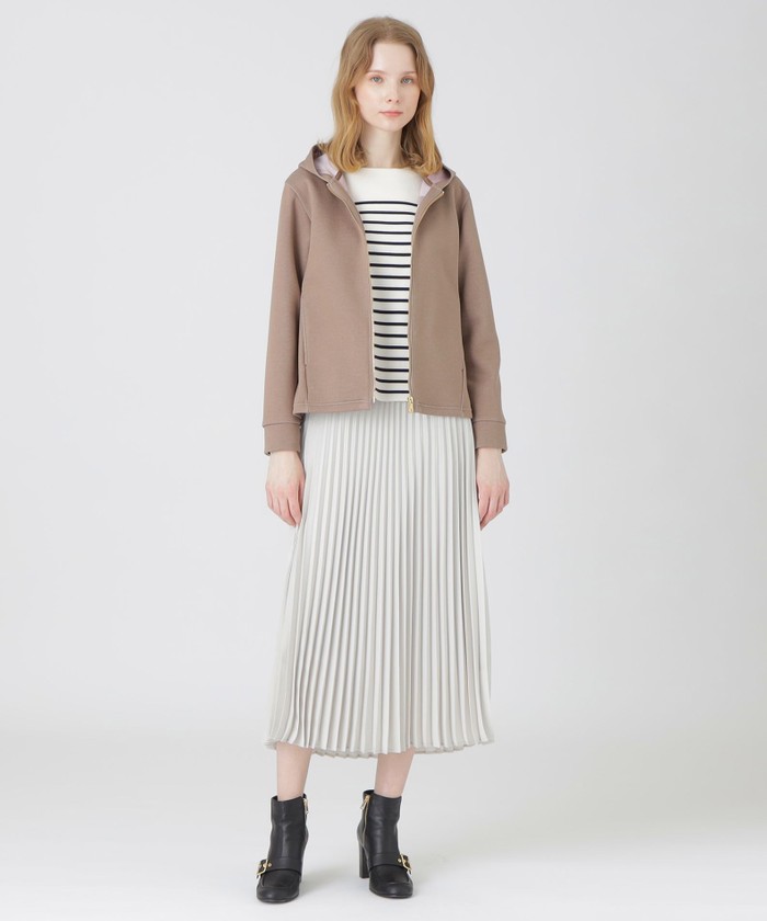 クレストブリッジチェックダンボールジップアップブルゾン