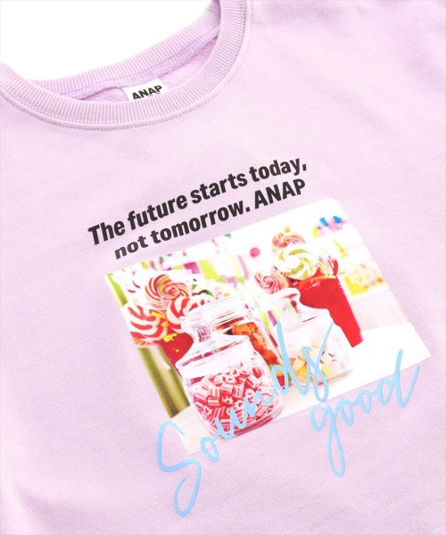 ANAP KIDS(アナップキッズ)/スリットミニ裏毛フォトチュニック/img08