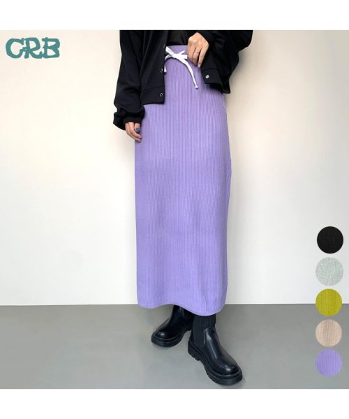 CRB(シーアールビー)/ニットIラインロングスカート/img01