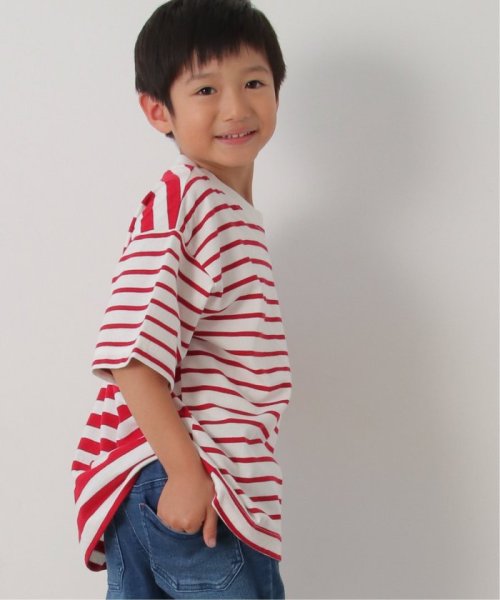 ikka kids(イッカ　キッズ)/USAコットン 異ピッチボーダーポケT（120〜160cm）/img05