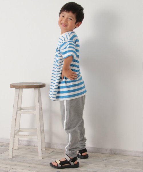 ikka kids(イッカ　キッズ)/USAコットン 異ピッチボーダーポケT（120〜160cm）/img07