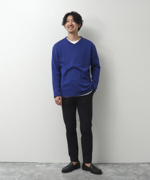 NOLLEY’S goodman(ノーリーズグッドマン)/SIX FUNCTIONS プレーティング Vネックプルオーバーニット（※半袖Ｔシャツ付き）/img14