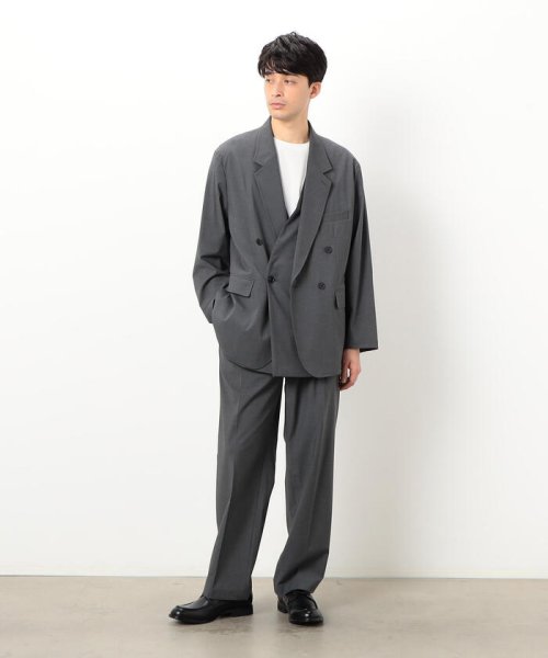 COMME CA ISM MENS(コムサイズム（メンズ）)/【セットアップ対応】リサイクル かすりチェック トロ オーバーサイズ ジレ/img07