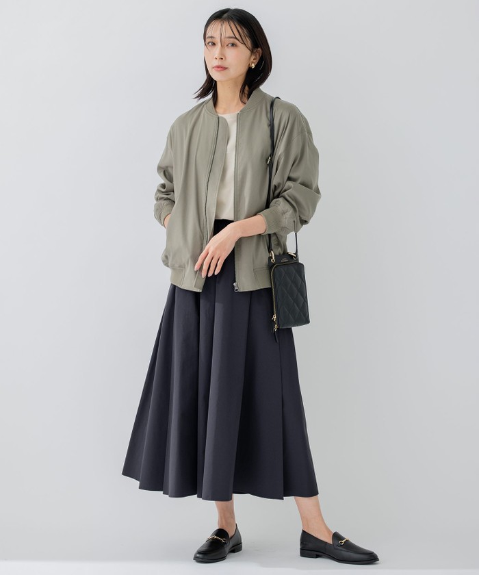 23SS✨23区 【洗える】ハイカウントライトタフタ ギャザースカート 完売品 洗える】ハイカウントライトタフタ ギャザースカート / 23区
