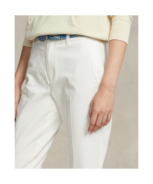 クロップド スリム フィット ツイル チノ パンツ 