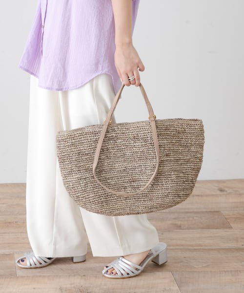 VIOLA d’ORO　2WAYラフィアバッグ VIOLA