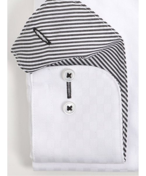 TAKA-Q(タカキュー)/綿100％ ノーアイロン スタンダードフィット ボタンダウン 長袖 シャツ メンズ ワイシャツ ビジネス yシャツ 速乾 ノーアイロン 形態安定/img02