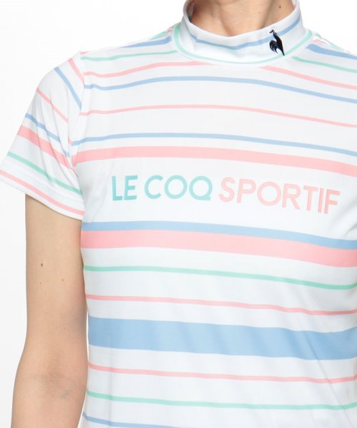 le coq sportif GOLF (ルコックスポルティフ（ゴルフ）)/マルチボーダーモックネックシャツ (吸汗速乾/ストレッチ/UV CUT(UPF50+))【アウトレット】/img03