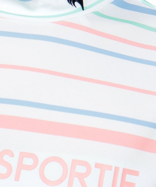 le coq sportif GOLF (ルコックスポルティフ（ゴルフ）)/マルチボーダーモックネックシャツ (吸汗速乾/ストレッチ/UV CUT(UPF50+))【アウトレット】/img06