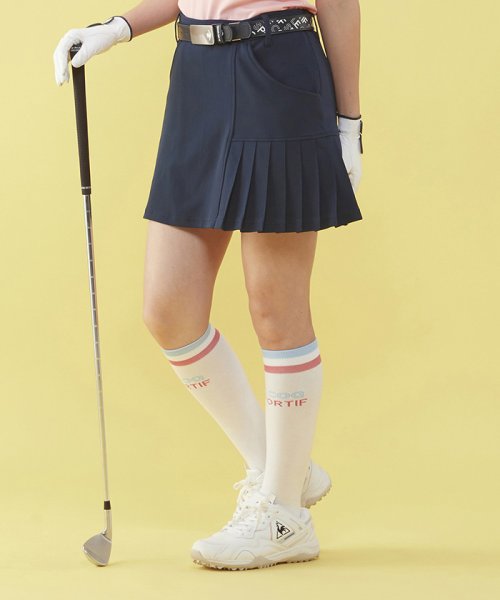 le coq sportif GOLF (ルコックスポルティフ（ゴルフ）)/【菅沼プロCM着用品番】サイドプリーツスカート【アウトレット】/img04