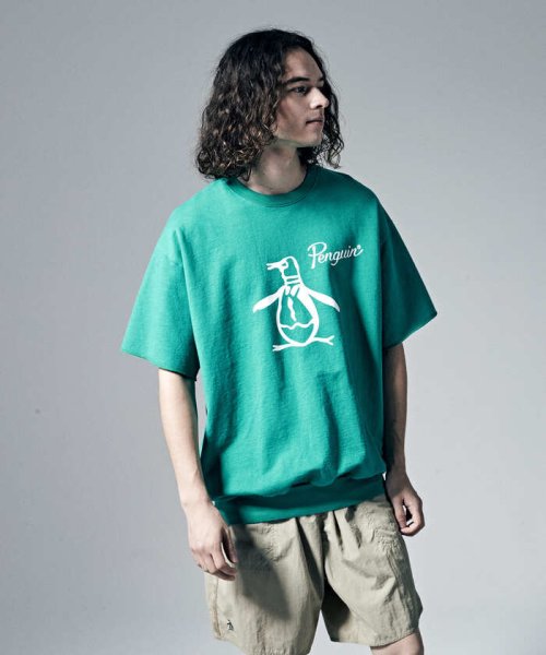 Penguin by Munsingwear(ペンギン　バイ　マンシングウェア)/【WEB限定】U.S.A.PENGUIN FRENCH TERRY SHORT SLEEVE/USAペンギン半袖スウェットシャツ【アウトレット】/img01