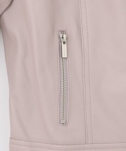 レザーノーカラーライダース 