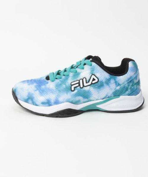 FILA（Shoes）(フィラ（シューズ）)/AXILUS 2.5 ENERGIZED / アクシラス 2.5 ENERGIZED  テニスシューズ 競技用 / ホワイト/ライト グリーン/img01