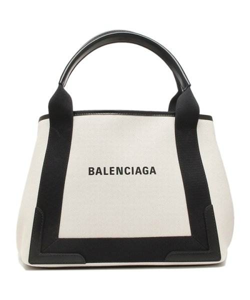 BALENCIAGA(バレンシアガ)/バレンシアガ ハンドバッグ ネイビースモールカバ Sサイズ ロゴ ホワイト レディース BALENCIAGA 339933 210F3 9261/img05