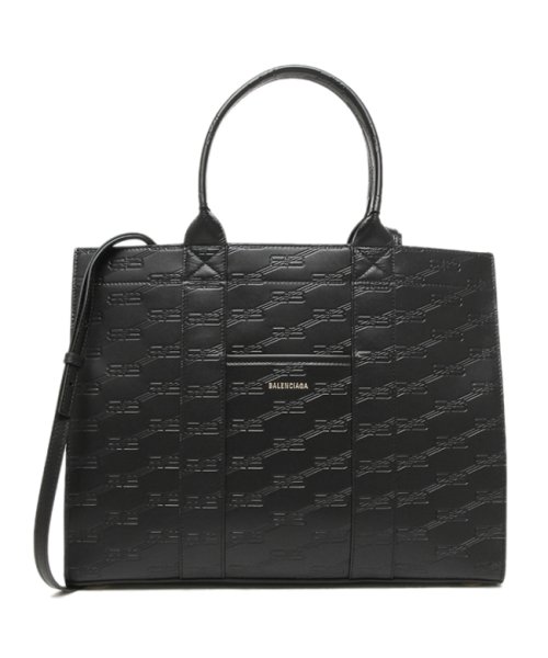 BALENCIAGA(バレンシアガ)/バレンシアガ トートバッグ ショルダーバッグ ハードウェアBBモノグラム Mサイズ ブラック レディース BALENCIAGA 714177 210HJ 100/img05