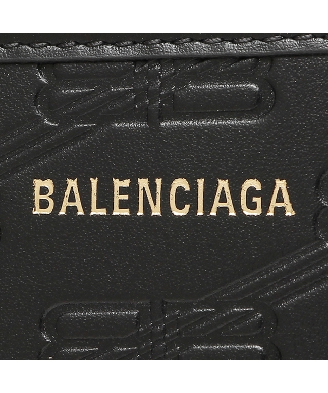 バレンシアガ トートバッグ ハードウェアBBモノグラム Sサイズ ブラック レディース BALENCIAGA 714187 210HJ 1000