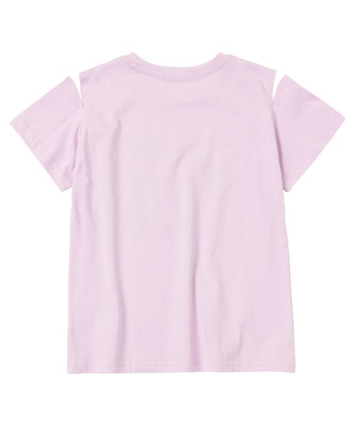 MAC HOUSE(kid's)(マックハウス（キッズ）)/T－GRAPHICS ティーグラフィックス メッセージロゴ肩開き半袖Tシャツ MAG23120/img03