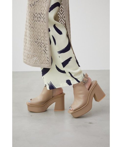 AZUL by moussy(アズールバイマウジー)/CENTER STITCH BOOTIE SANDALS/img15