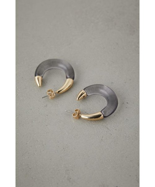 AZUL by moussy(アズールバイマウジー)/CLEAR HOOP EARRINGS/img03